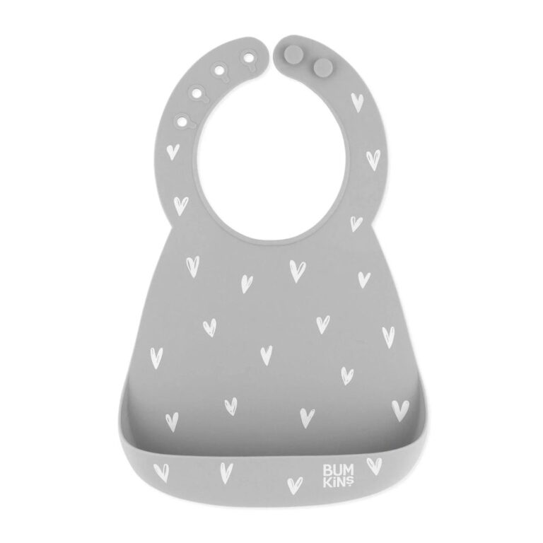 Bumkins Silicone Bib: Hearts