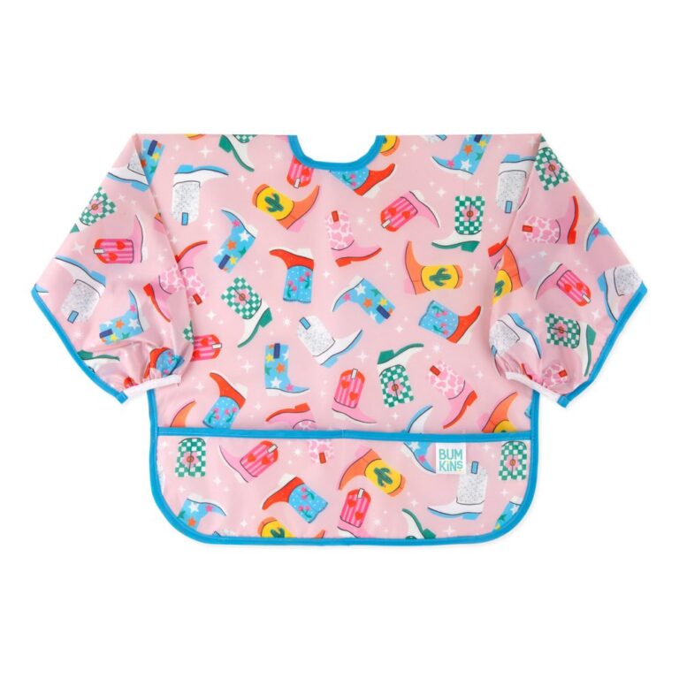 Bumkins Sleeved Bib: Boots