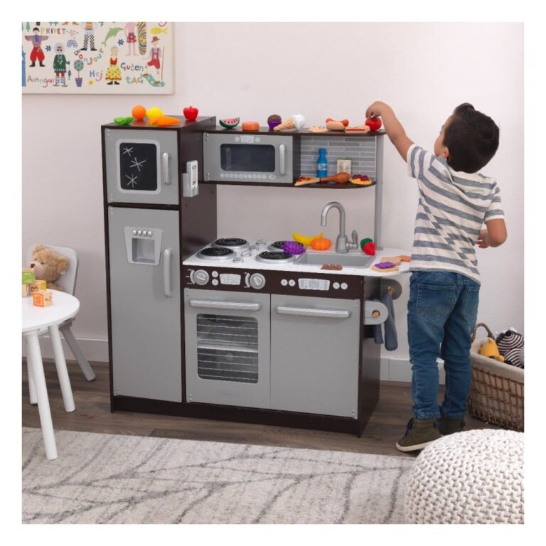 KidKraft Uptown Play Kitchen with 30 Piece Play Food