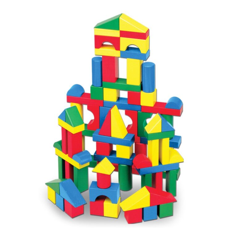 Melissa & Doug 100-Piece Wood Blocks Set
