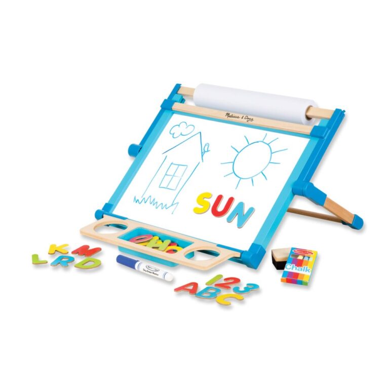 Melissa & Doug Double-Sided Magnetic Tabletop Easel