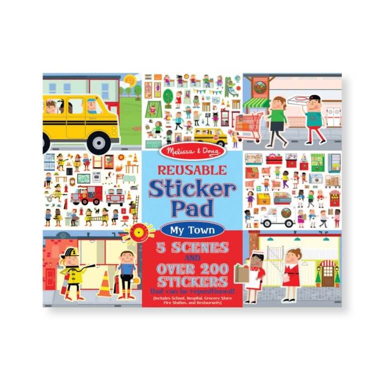 Melissa & Doug Reusable Sticker Pad - My Town