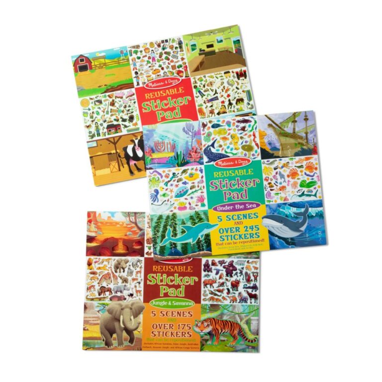 Melissa & Doug Reusable Sticker Pads, 3-Pack