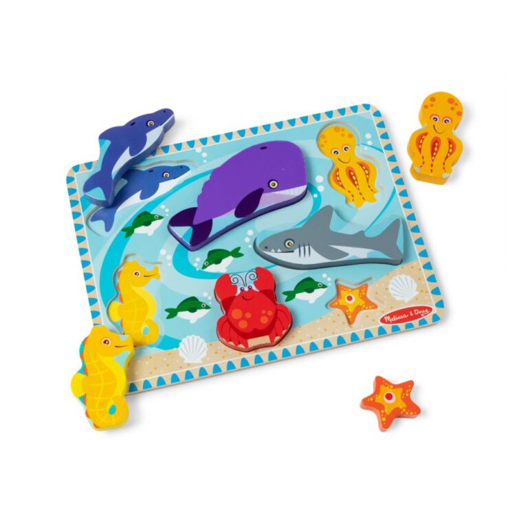 Melissa & Doug Sea Creatures Chunky Puzzle - 7 Pieces