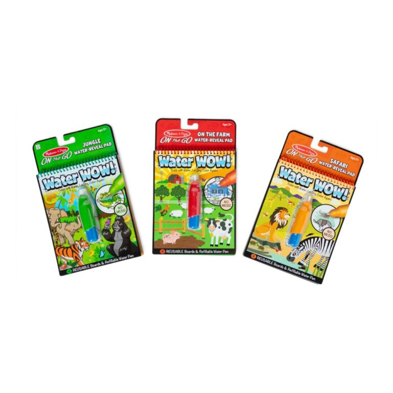 Melissa & Doug Water Wow! 3-Pack: Jungle, Safari, Farm