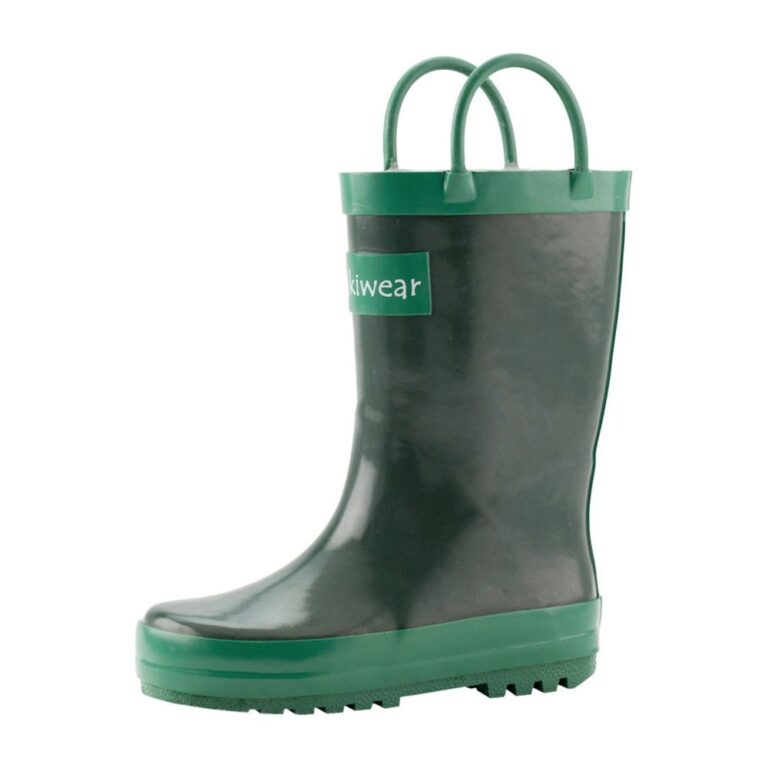 Oaki Loop Handle Rain Boots, Nature Green
