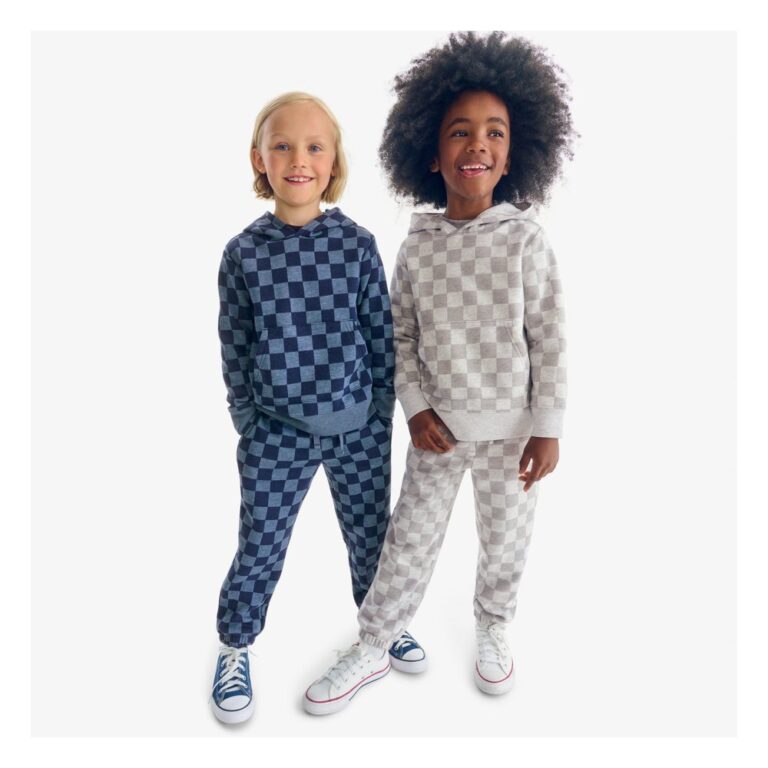 Primary Cozy Fleece Sweatpant, Checks